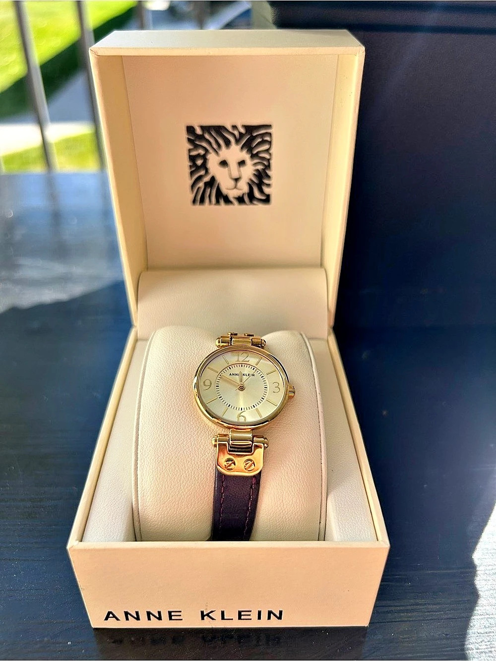 Anne Klein Gold-Tone Watch in Box Like New